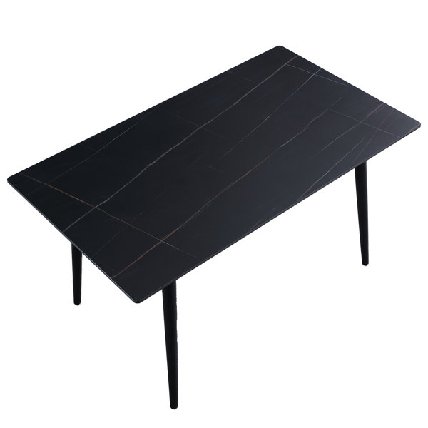 Zerifevni Slate Dining Table Modern Kitchen Table for Dinner 140x80 cm